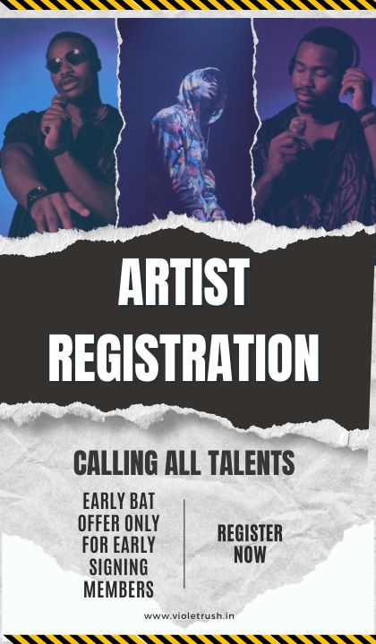 Registration for Singers, Band, Musicians, Photographers, Stylists or any artist in the creative world.